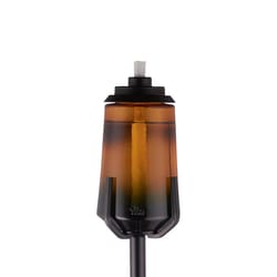 TIKI Brown Glass 69 in. Industrial Ombre Outdoor Torch 1 pc