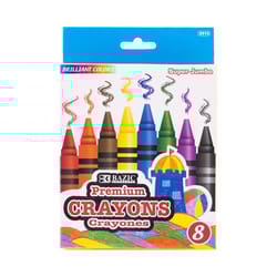 Bazic Products Super Jumbo Assorted Color Crayons 8 pk