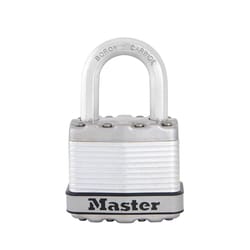 Master Lock 1-9/16 in. H X 1-1/2in in. W Laminated Steel Dual Ball Bearing Locking Weather-Resistant