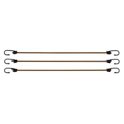 Keeper Multicolored Bungee Cord 24 in. L X 0.315 in. 3 pk