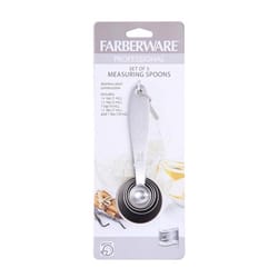 Farberware Stainless Steel Silver Measuring Spoon Set