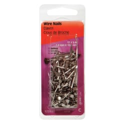 Hillman 17 Ga. X 3/4 in. L Stainless Steel Wire Nails 1 pk 2 oz