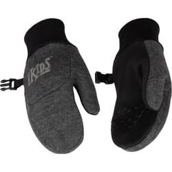 Kinco Child's Outdoor Winter Mittens Black/Gray S 1 pair