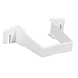 Amerimax 1 in. H X 3.3 in. W X 4.3 in. L White Vinyl Contemporary Downspout Bracket