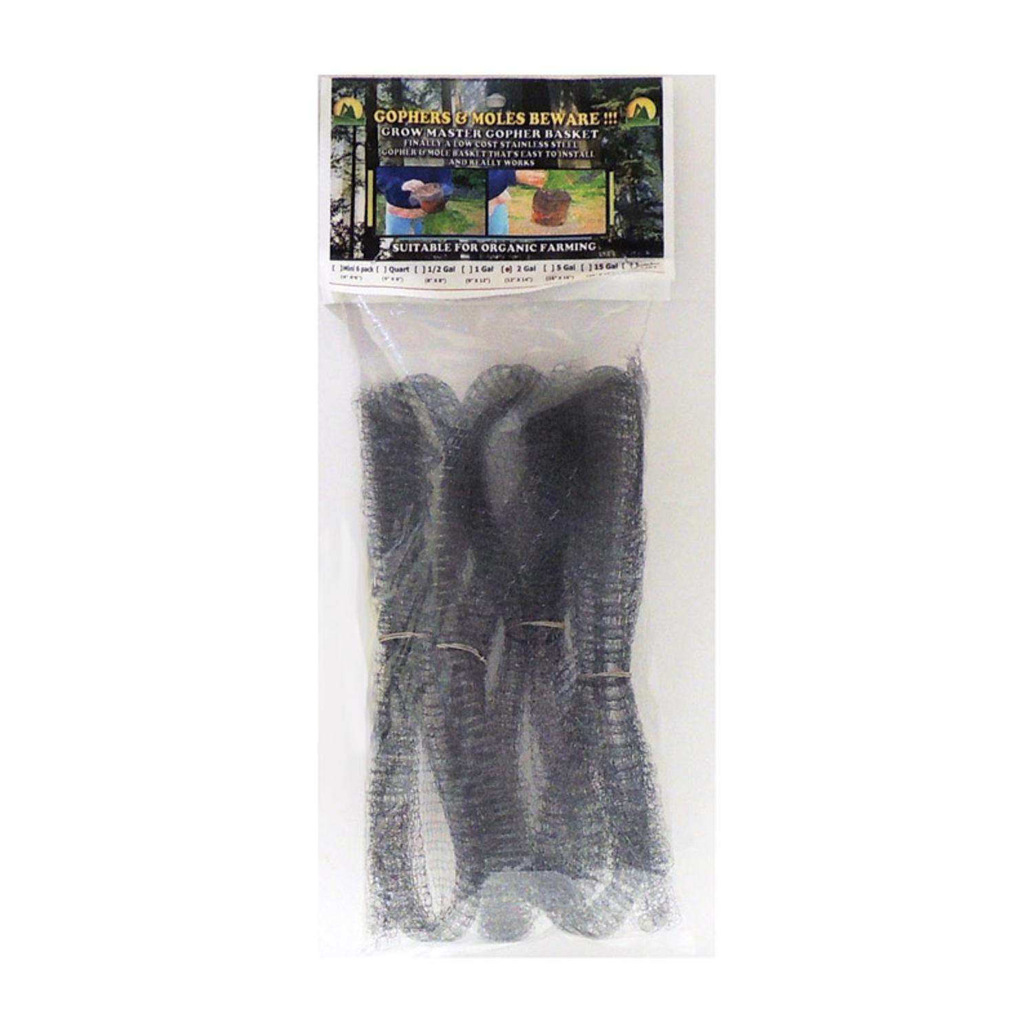 Grow Master 12 in. W Gray Stainless Steel Gopher Wire Basket Ace Hardware