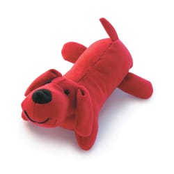 Zanies Red Plush Lil' Yelpers Squeaky Dog Toy Small