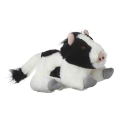 Multipet Look Who's Talking Black/White Plush Caw Dog Toy Small 1 pk