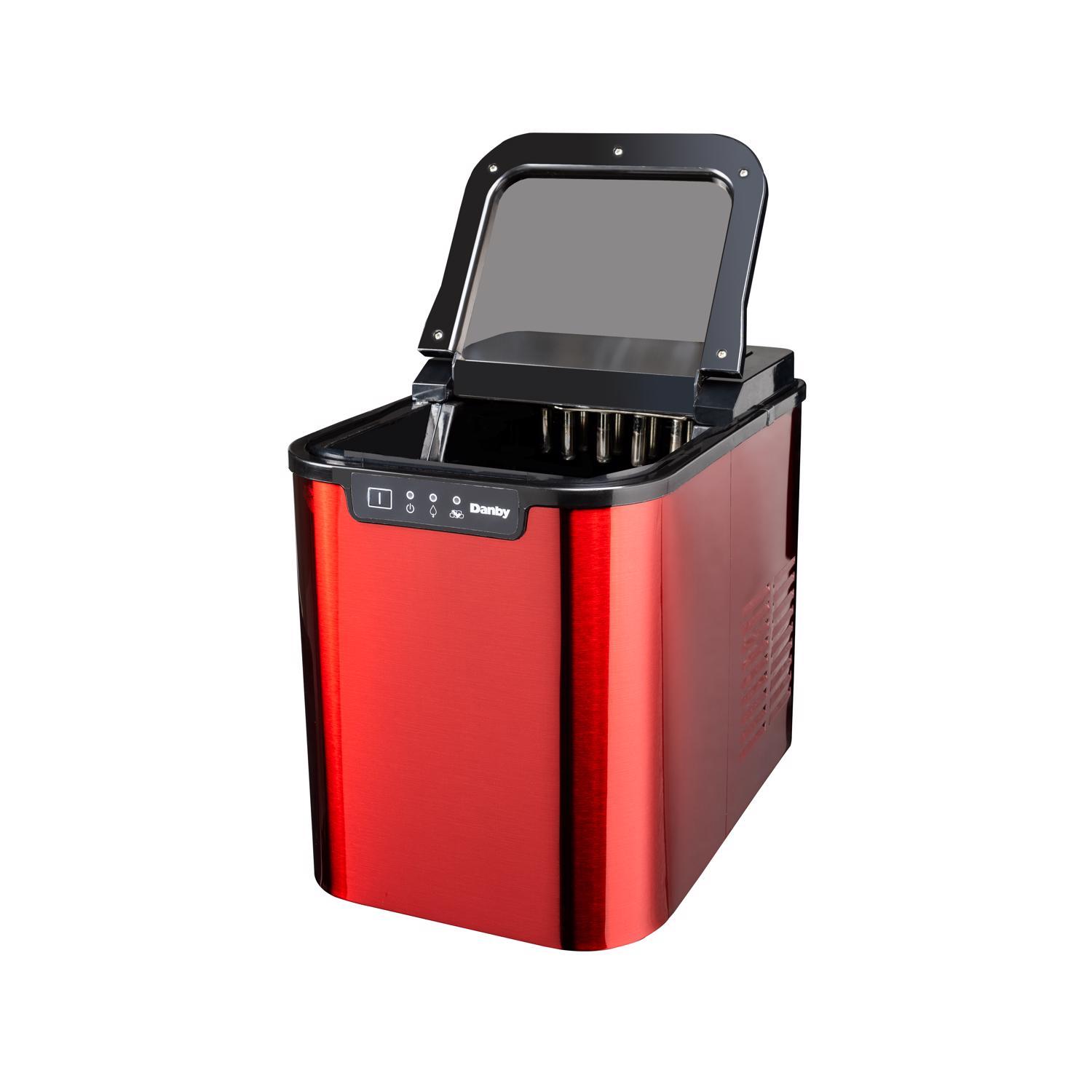 Danby 2 lb Red Steel Ice Maker 120 W Sansujyuku sansujyuku.com