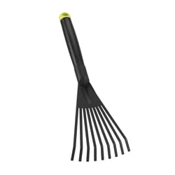 Crescent Garden 15.7 in. 9 Tine Poly Fan Rake