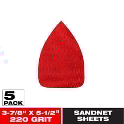 Diablo SandNet 5-1/2 in. L X 3-7/8 in. W Ceramic Blend 220 Grit Ultra Fine Sanding Pad
