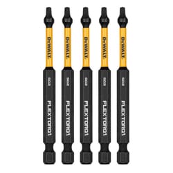 DeWalt FlexTorq Square #2 X 3.5 in. L Screwdriver Bit Steel 5 pc