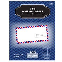Bazic Products 1 in. H X 2-5/8 in. W Rectangle White Address Label 300 pk