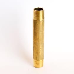 ATC 1/2 in. MPT 1/2 in. D MPT Yellow Brass Nipple 4-1/2 in. L