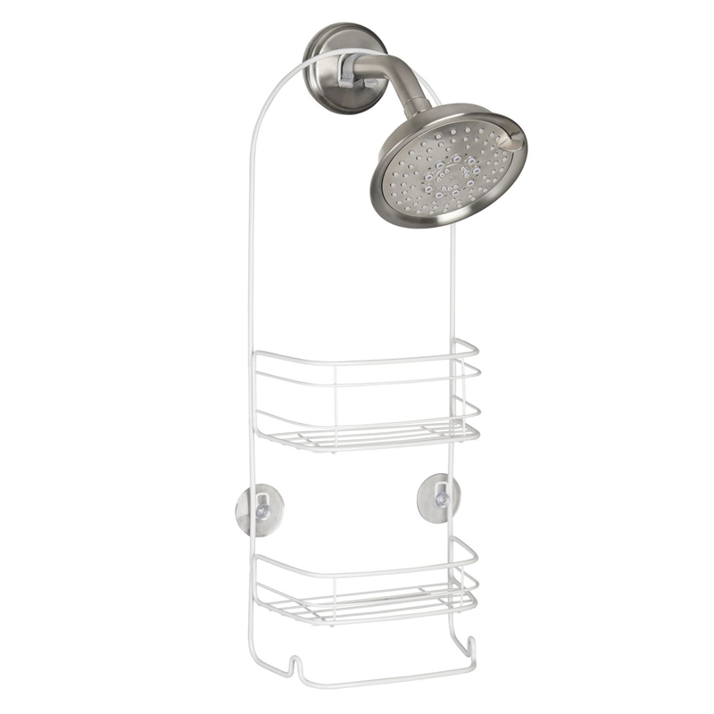 InterDesign Shower Caddy 21 in. H x 4.5 in. W x 12 in. L Chrome Silver  Steel - On Sale - Bed Bath & Beyond - 29587619