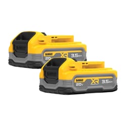 DeWalt 20V MAX XR POWERSTACK DCBP320-2 3.5 Ah Lithium-Ion Battery Pack 2 pc