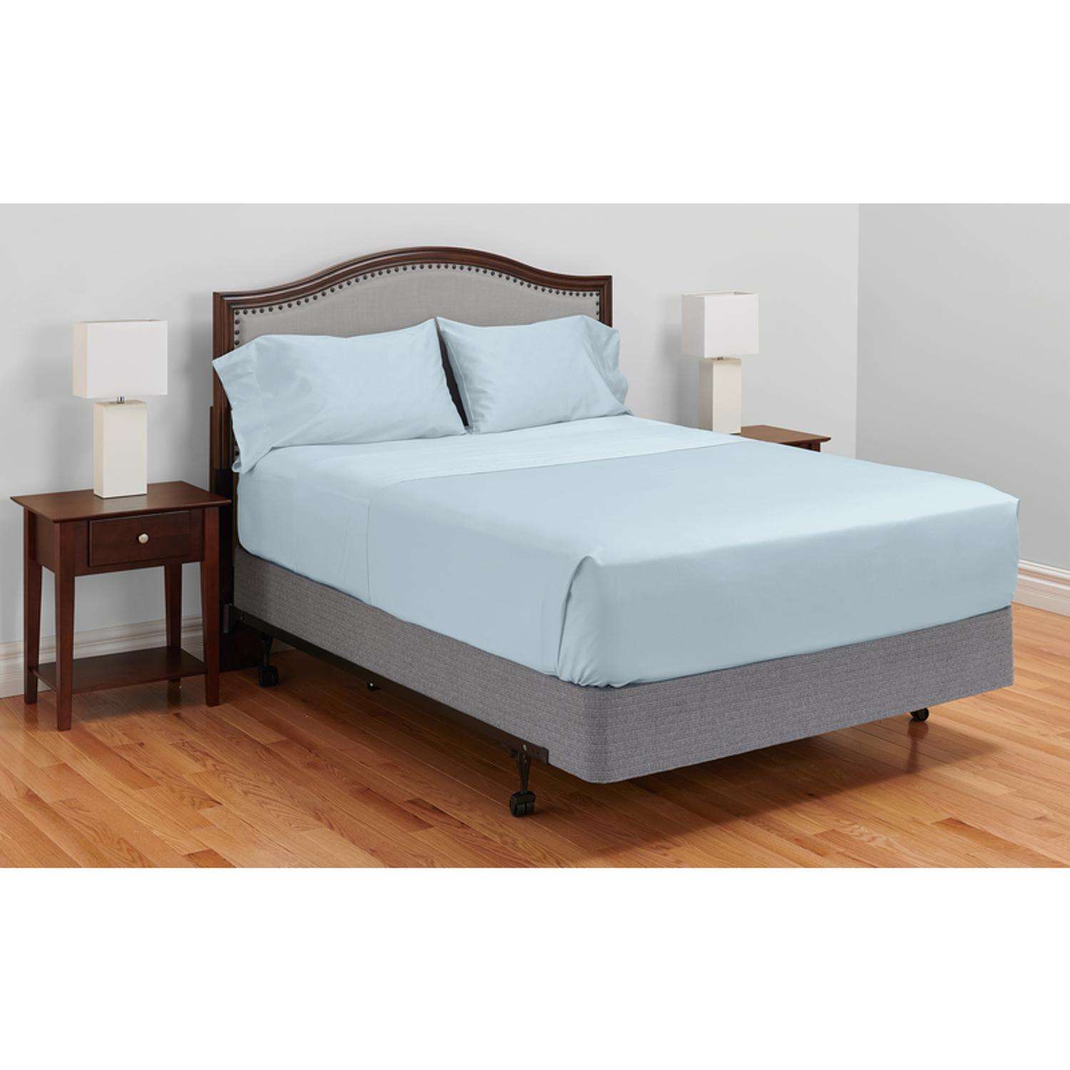 MyPillow Giza Dreams Queen Light Blue Cotton Bed Sheet Set Ace Hardware