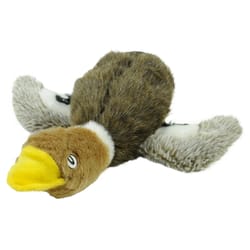 Hyper Pet Wildlife Critters Brown Plush Mallard Duck Squeak Dog Toy 1 pk