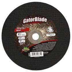 Gator 6-1/2 in. D X 5/8 in. Aluminum Oxide Metal Cutting Wheel 1 pc