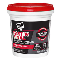 DAP Fast 'N Final Ready to Use White Lightweight Spackling Compound 16 oz