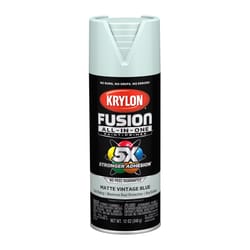 Krylon Fusion All-In-One Matte Vintage Blue Paint+Primer Spray Paint 12 oz