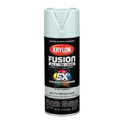 Krylon Fusion All-In-One Matte Vintage Blue Paint+Primer Spray Paint 12 oz