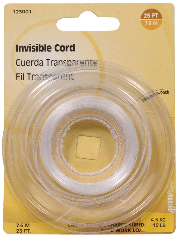 UPC 038902471833 product image for Hillman 25 Ft Invisible Picture Hanging Cord (123001) | upcitemdb.com