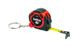 Crescent Lufkin 6 ft. L X 0.5 in. W Mini Hi-Viz Keychain Tape Measure 1 pk