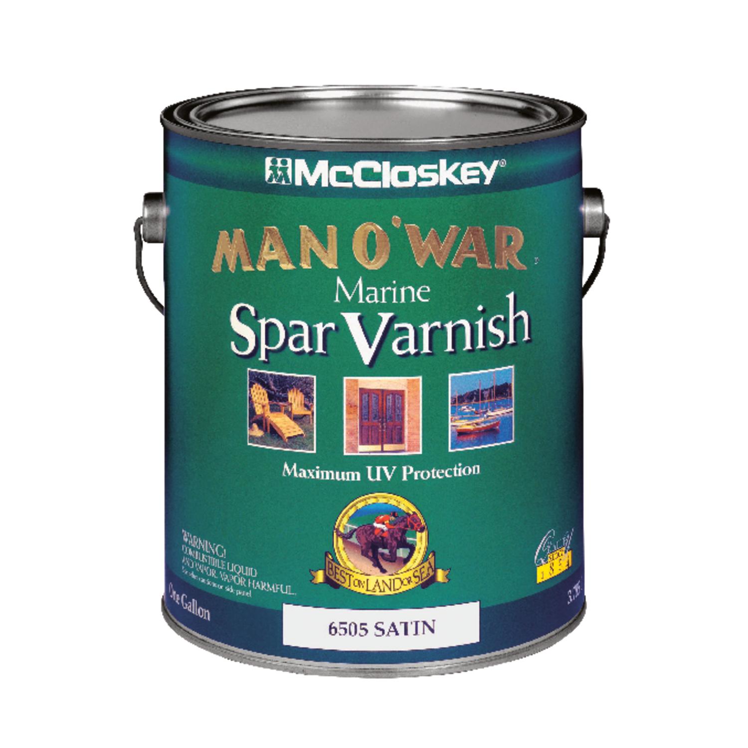 McCloskey Man O' War Satin Clear Marine Spar Varnish 1 gal Ace Hardware