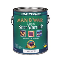 Man O' War McCloskey Satin Clear Marine Spar Varnish 1 gal