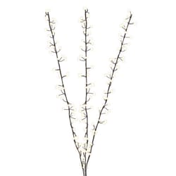 Celebrations LED Pure White Lighted Branches 38 in. Yard Decor