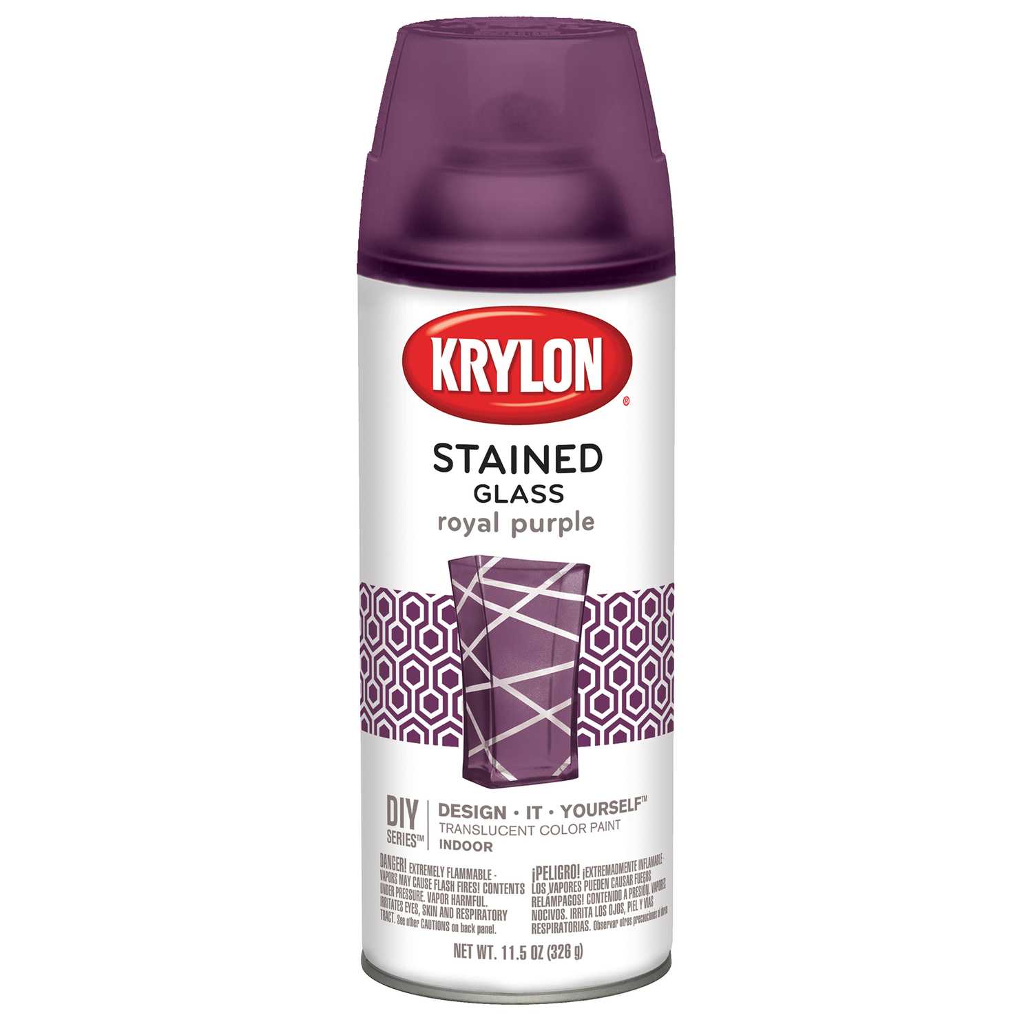 Krylon Stained Glass Translucent Royal Purple Spray Paint 11.5 oz ...