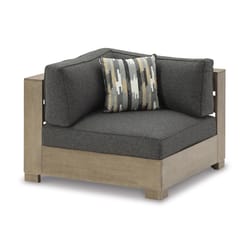 Signature Design by Ashley Citrine Park Brown Wood Frame Chair Gray