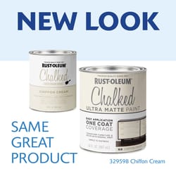 Rust-Oleum Chalked Ultra Matte Chiffon Cream Water-Based Chalk Paint 30 oz