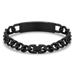 Montana Silversmiths Men's Kristy Titus Let Freedom Black Bracelet Stainless Steel Water Resistant