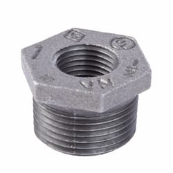 STZ Industries 1 in. MIP each X 1/2 in. D FIP Black Malleable Iron Hex Bushing