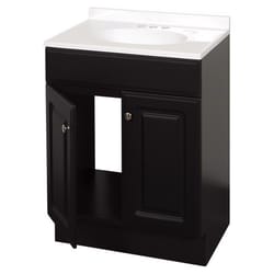 Zenna Home Single Espresso Bathroom Vanity 24 in. W X 18 in. D X 35 in. H