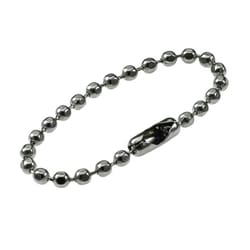 Lucky Line 4-1/2 in. D Nickel-Plated Steel Silver Ball Chain