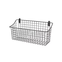 Spectrum Vintage Livingo 5.5 in. L X 15.3 in. W X 7.5 in. H Gray Cabinet Basket