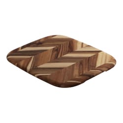 Architec Madeira 14.5 in. L X 12.5 in. W X 0.75 in. Acacia Wood Herringbone Utility Cutting Board 1