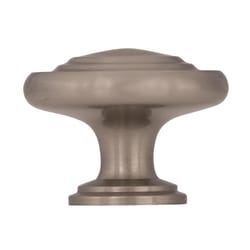 Amerock Inspirations Round Cabinet Knob 1-5/16 in. D 1 in. Satin Nickel 1 pk