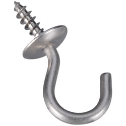 National Hardware Silver Stainless Steel Cup Hook 4 pk
