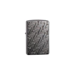 Zippo Black/Silver Geometric Weave Lighter 1 pk