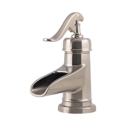 Pfister Brushed Nickel Traditional Bathroom Faucet 4 in.