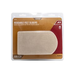 Ace Brown Felt Slide Glide 4 pk