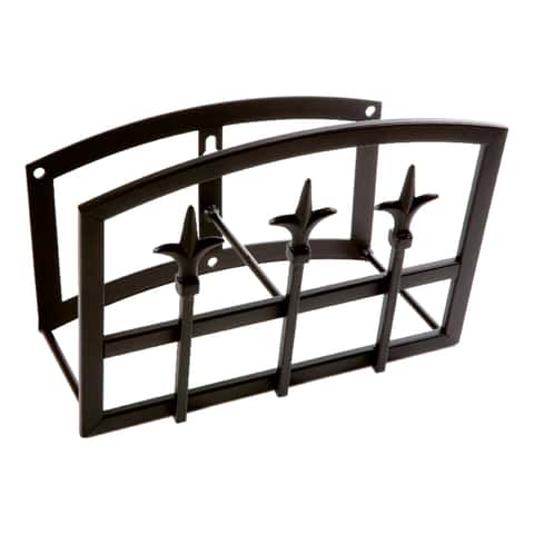 Panacea Black Wall Mounted Hose Hanger Panacea Black Wall Mounted Hose Hanger