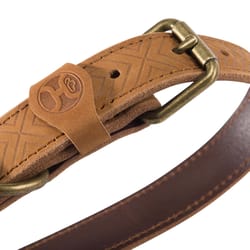 Hooey Galveston Brown Leather Dog Collar Medium