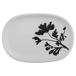 Karma Milo Black/White Ceramic Soap Dish