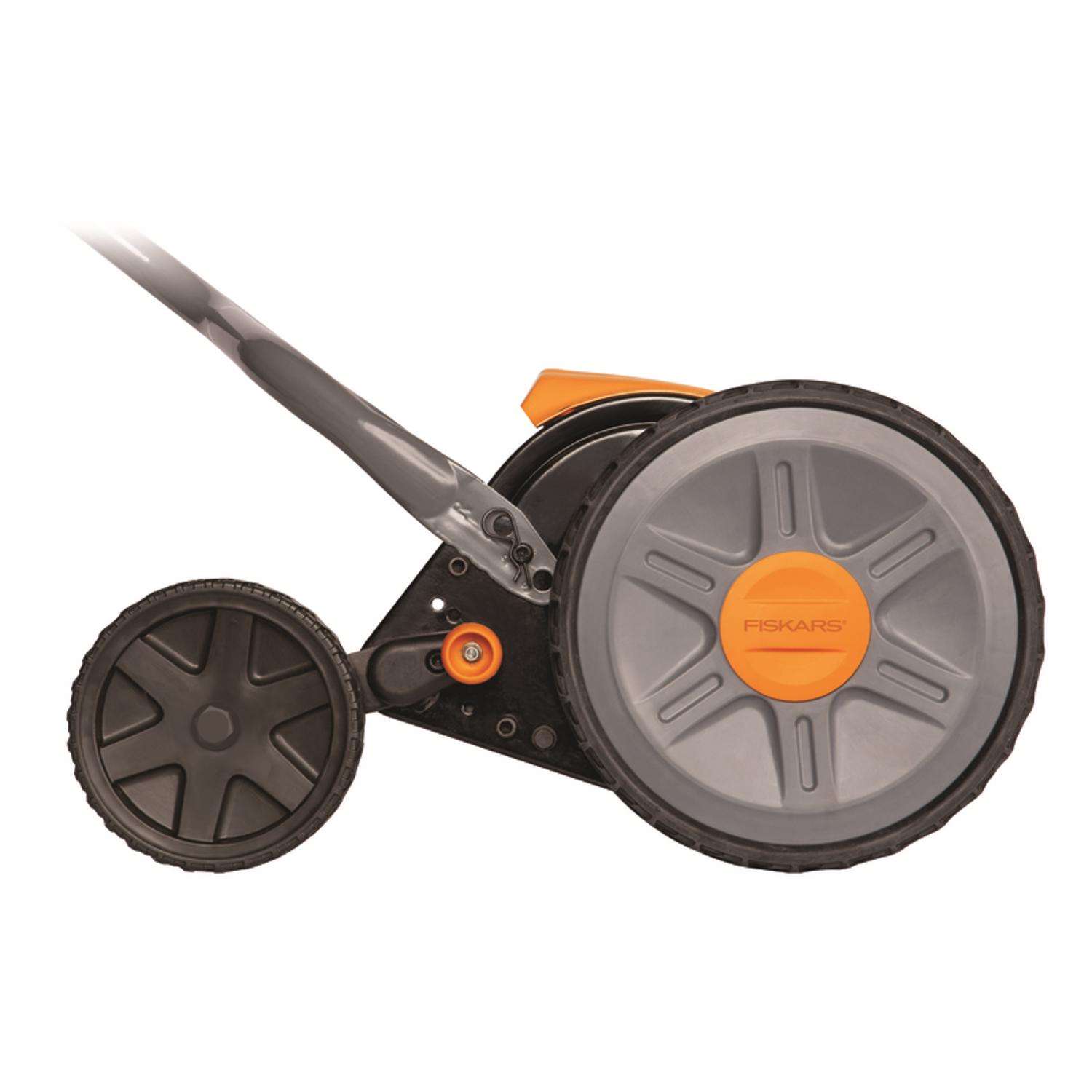 Fiskars reel mower online grass catcher