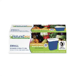 NatureZway 3 gal Unscented Compost Bags Twist Tie 30 pk