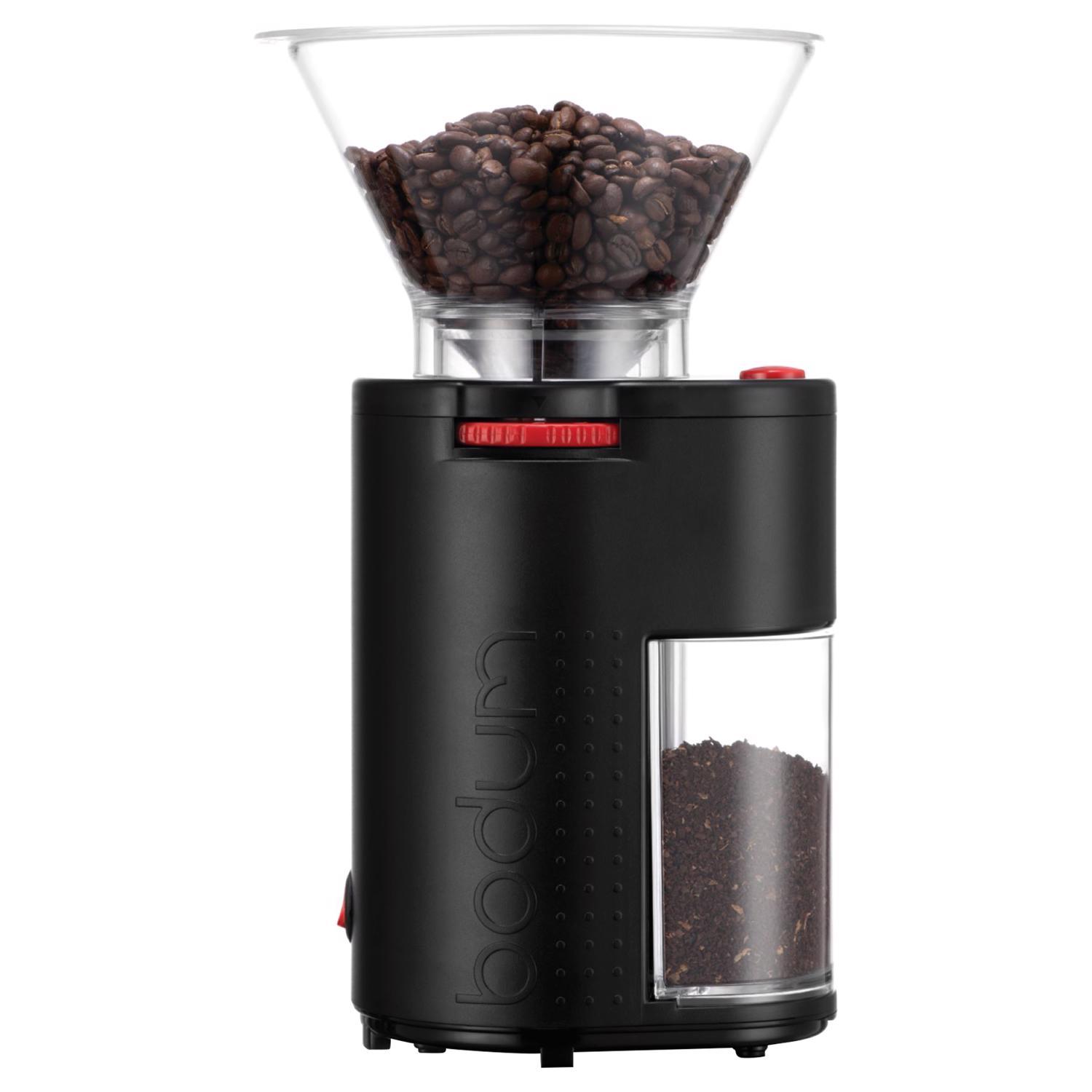 Bodum Bistro Gloss Black Plastic 220 gm Coffee Grinder
